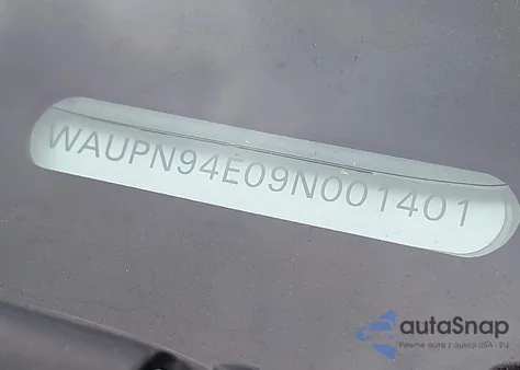 2009 Audi S8 5.2 from USA, damaged, VIN WAUPN94E09N001401